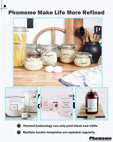 Самоклеящаяся бумага для этикеток Zodzi Phomemo M110, белая, водонепроницаемая