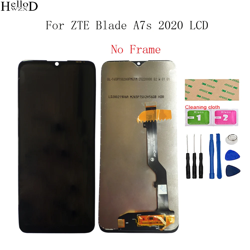 

Оригинальный ЖК-дисплей для ZTE Blade A7s 2020, сенсорный экран, дигитайзер для ZTE BLADE A7s 2020, сменный комплект + Инструменты