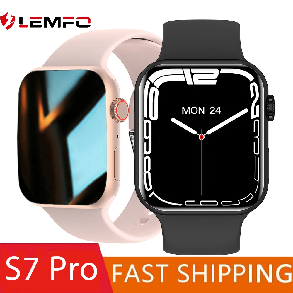 LEMFO S7 Pro Smartwatch Series 7 смарт часы мужские NFC Bluetooth вызов Беспроводная зарядка женские