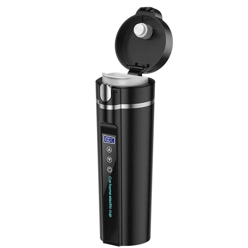 

Electric Car Cup Smart Travel Coffee Mug 450ML Smart Mug With Temperature Control One-Piece Cup Body Design 12V-24V