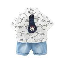 new summer baby clothes suit children boys casual letter shirt shorts 2pcssets toddler costume infant clothing kids tracksuits