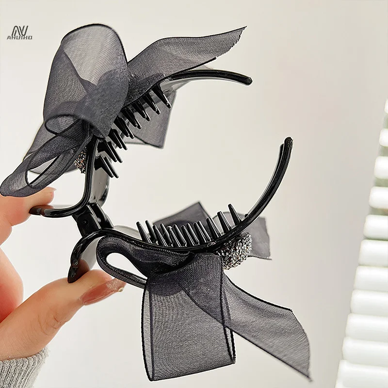 Женская заколка для волос с кристаллами