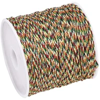 1 roll about 49 yards nylon jewelry thread cord 0 8mm shiny silky rattail cord chinese for diy jewellery making bracelet
