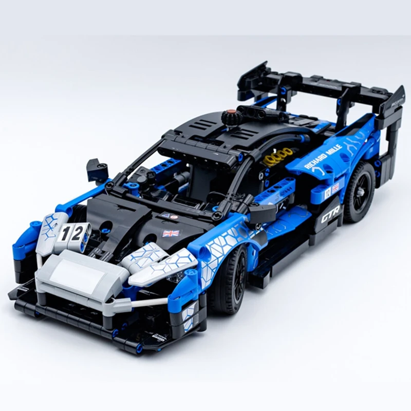 

Technical 42123 Speed Champions Mclarened Senna GTR Racing Sports Car Building Blocks Figures Bricks Model Toys Kid