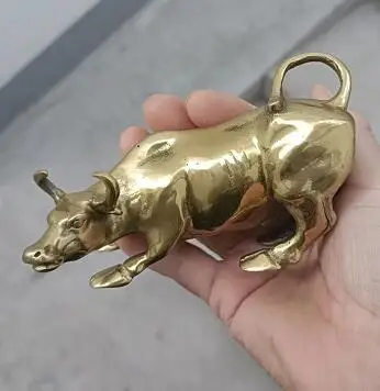 Красивая и могущественная Бронзовая статуя быка на Уолл-стрит мебель для стола