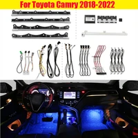ambient light set decorative 64 color illuminated atmosphere lamp led strip for toyota camry 2018 2022 button and app control