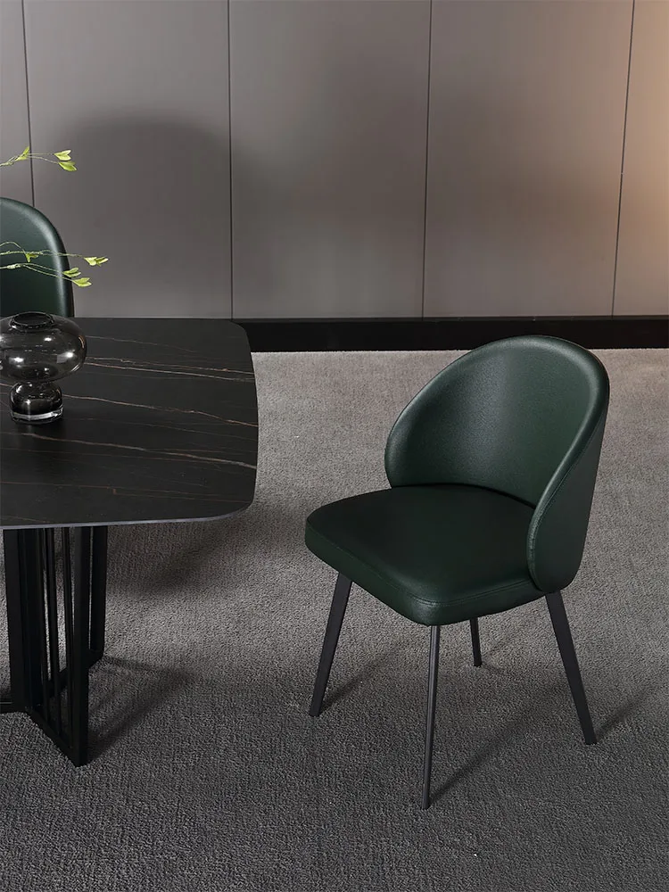 

Designer dining chair simple modern small apartment casual cafe Italian minimalist Nordic light luxury home back chair