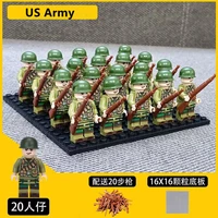 20pcslot ww2 military soldier array soviet us uk china building blocks figures childrens toy assembly war toys christmas gifts