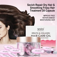 sevich smoothing hair oils keratin treatment collagen hair care capsules nourishing dry hair%c2%a0repair%c2%a0damaged hair treatment oil