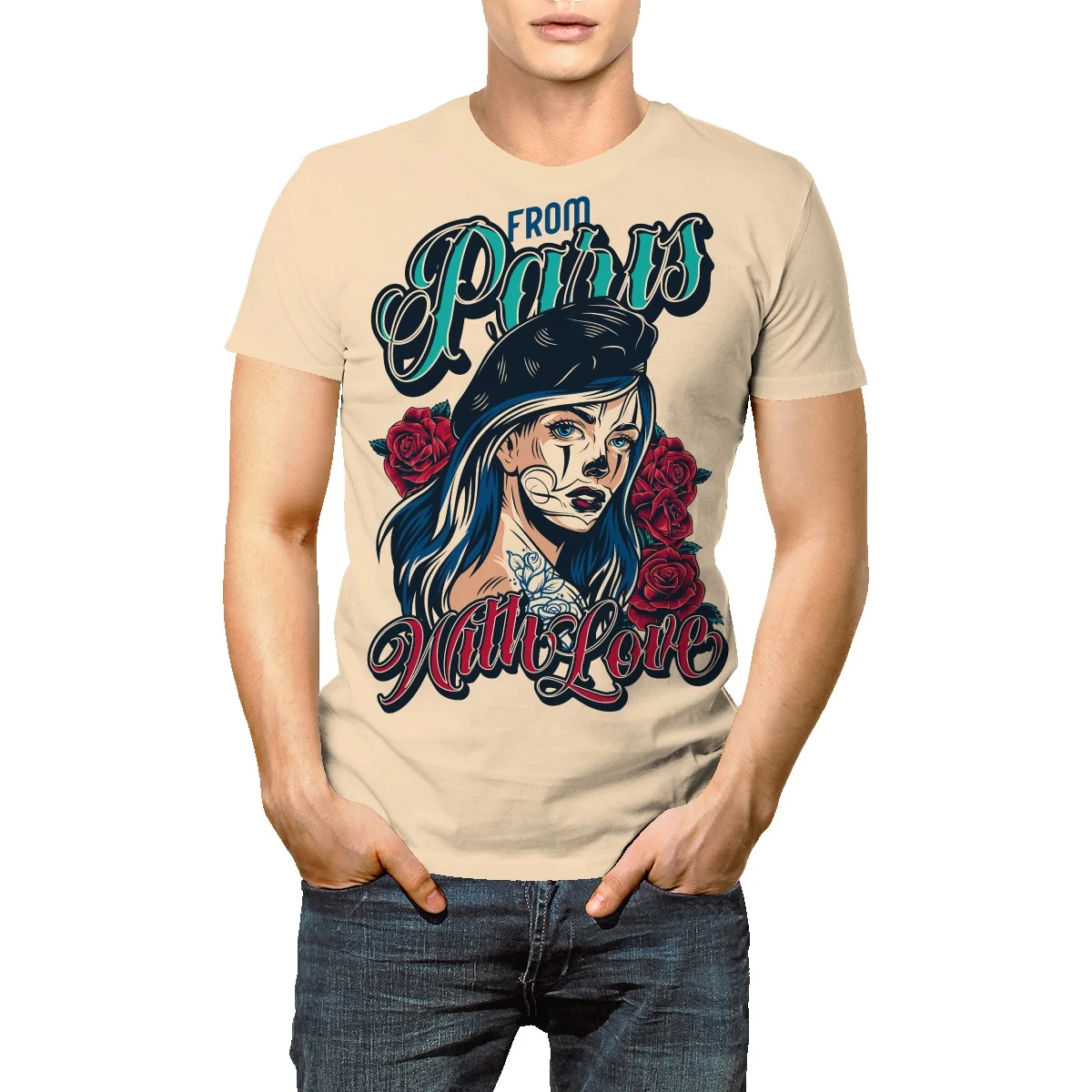 

Футболка мужская с коротким рукавом, свободная рубашка из вискозы, с мультяшным принтом, модный топ, большие размеры, на лето