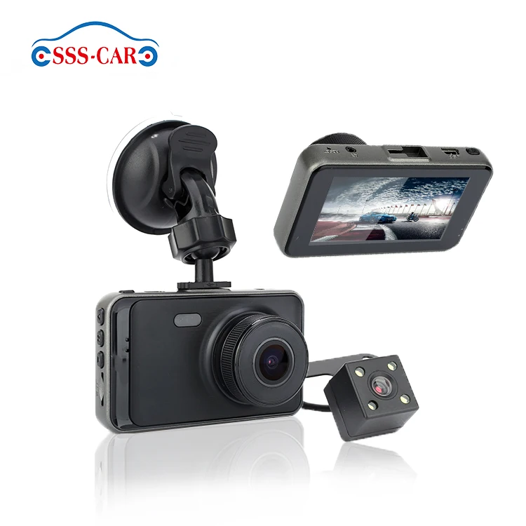 

3 Inch Car Dvr Full Hd 1080p Dual Hd Car Dual Dash Camera Dvr User Vehicle Blackbox Car Room Mirror Dvr