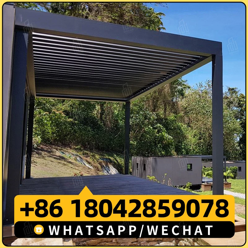 Открытый павильон из алюминиевого сплава тент для двора виллы сада балкона