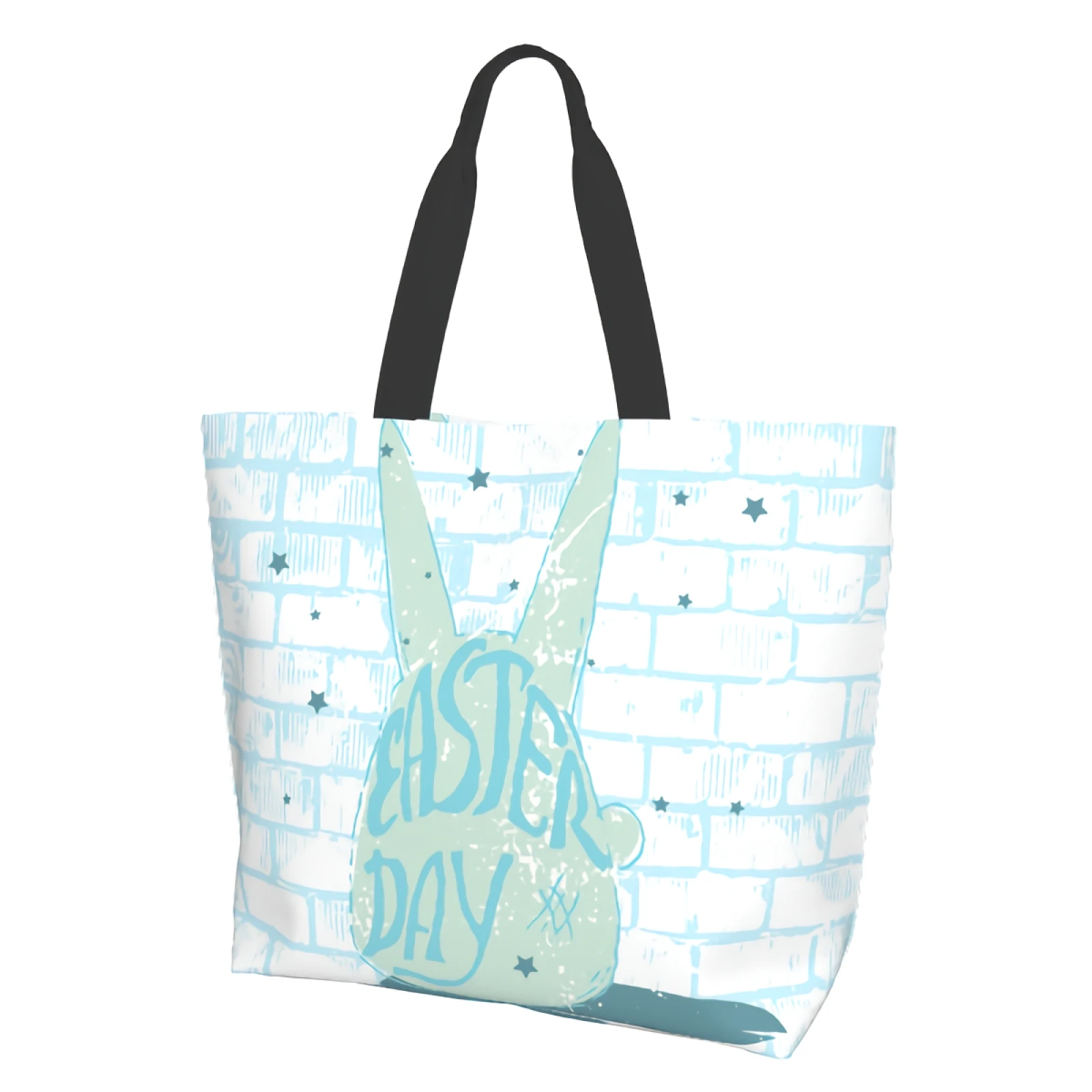 

Happy Easter Tote Bag Women Casual Shoulder Bag Handbag Reusable Multipurpose Heavy Duty Shopping Grocery Bag for Outdoors