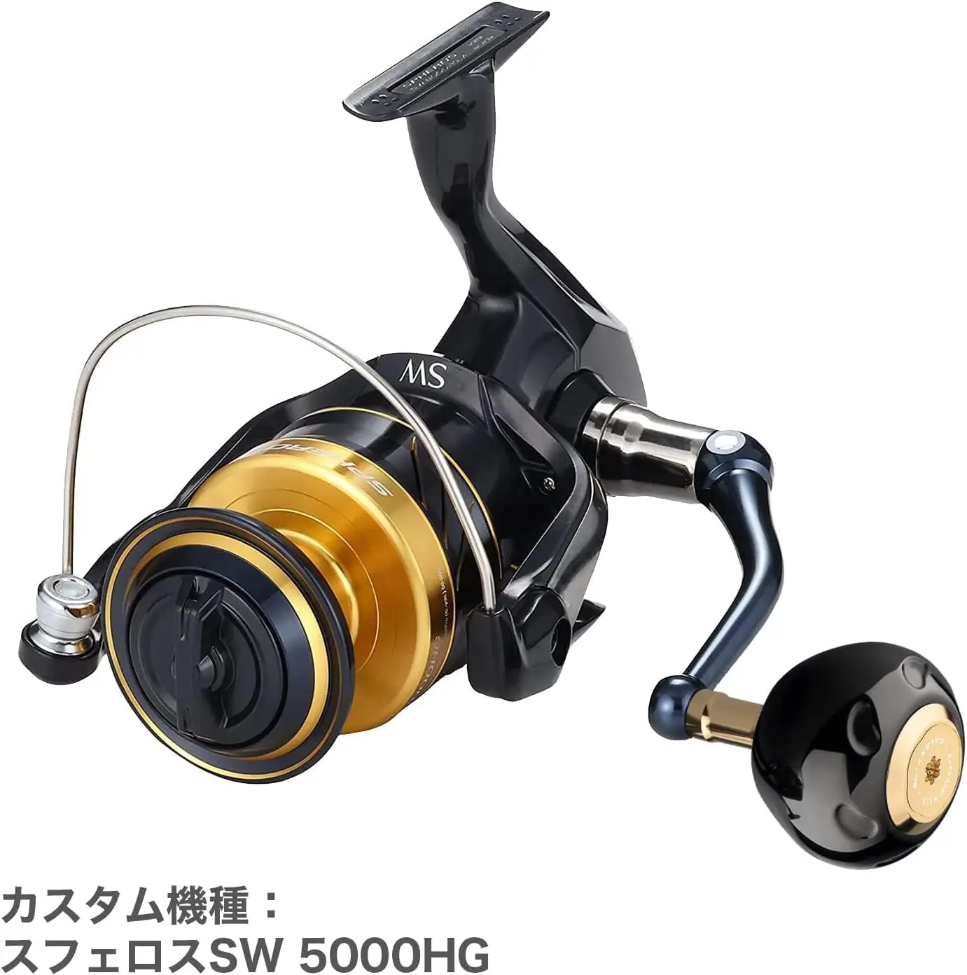 Фото Титановая ручка катушки Gomexus 50 мм для Shimano Stella Twin Power Stradic SW Shimano Type B, спиннинговая катушка для морской рыбалки №4