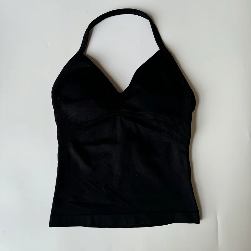 Ударный длинный топ на бретелях для спортзала с индивидуальным логотипом