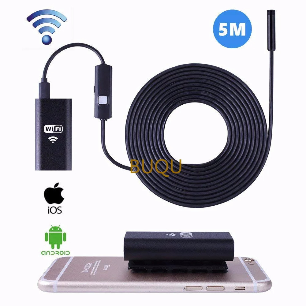 Wifi Câmera Endoscópio Mini Inspeção à Prova Impermeável Água Cobra Câmera Borescope Usb para Carros hd sem Fio para Iphone & Android Smartphone