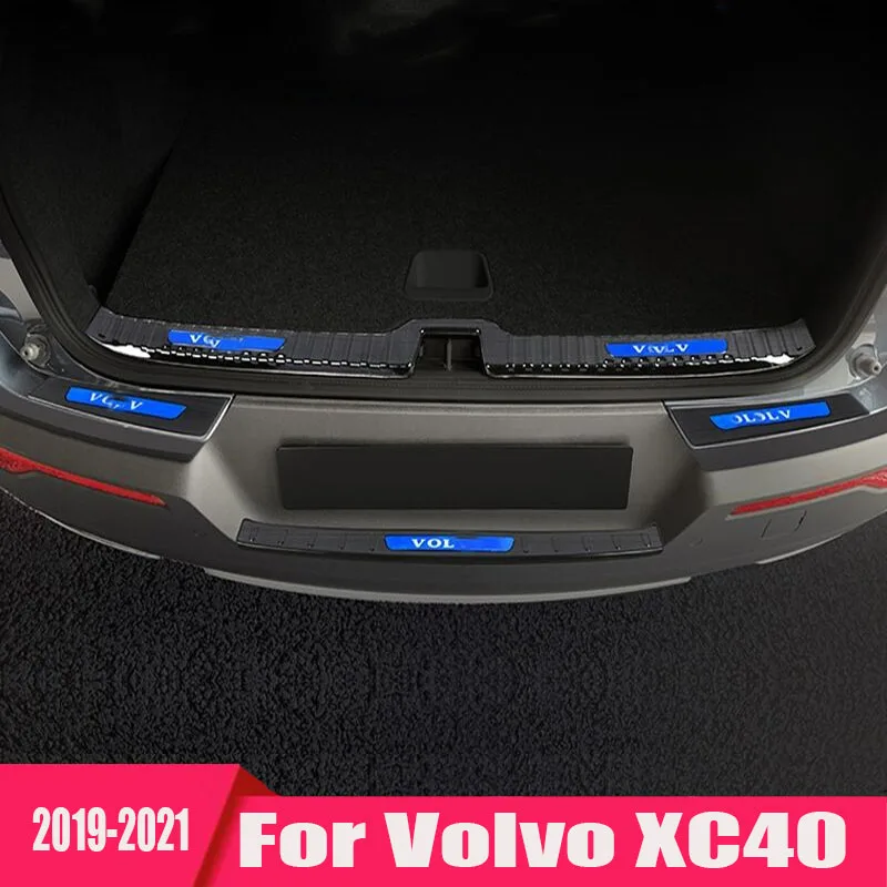 

For Volvo XC40 2019-2021 Retrofit Special Sill Bar Welcome Pedal Trunk Guard Car Decoration Accessories Car Accessories