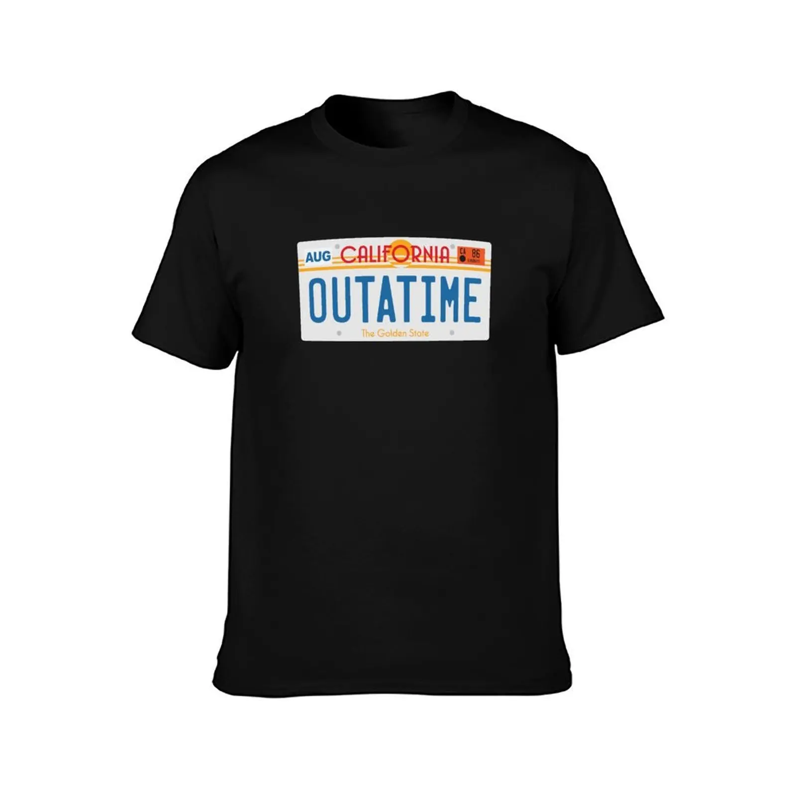 Фото Футболка OUTATIME, минималистичная однотонная футболка с круглым вырезом №2