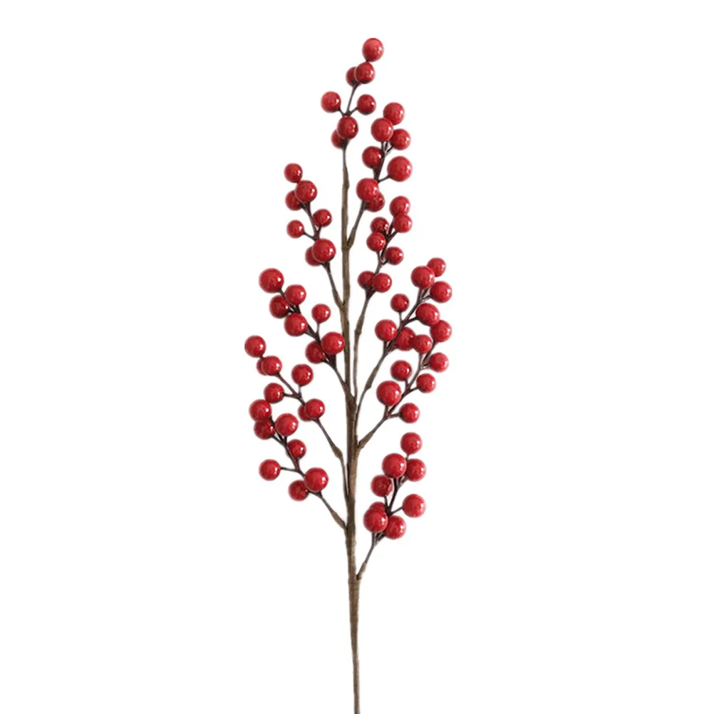 

1Pc Simulation Berry Ornament Vivid Delicate Imitation Flower Bouquet Christmas Household Decoration
