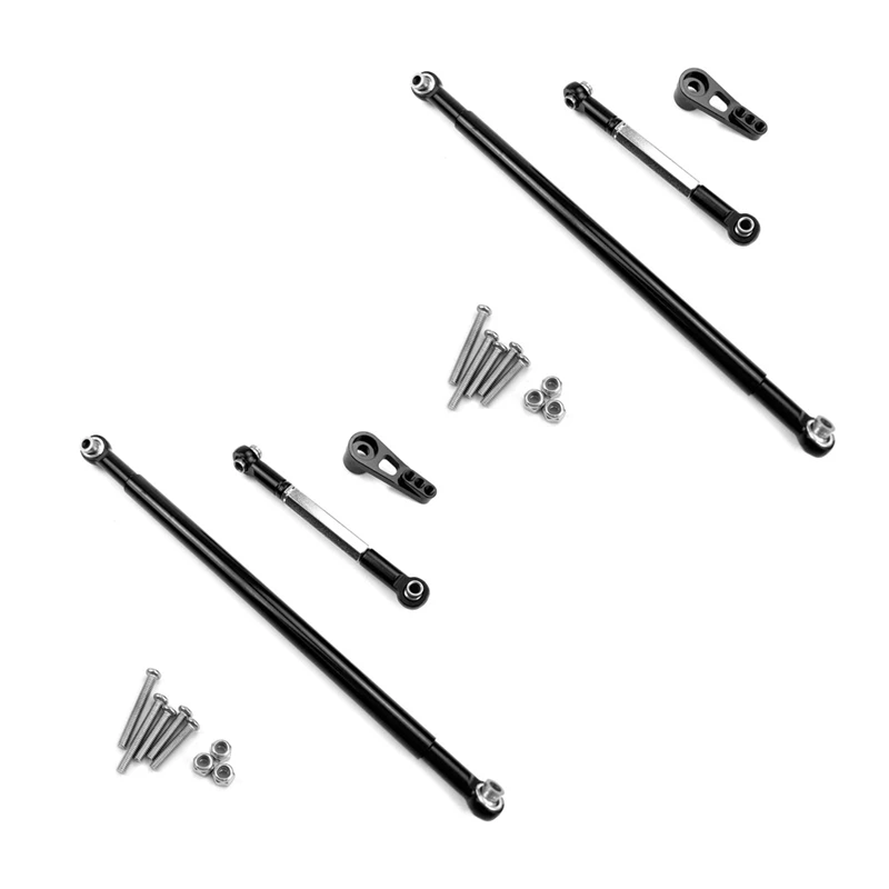 

2X For MN86S MN86 MN86KS MN86K MN G500 Upgrade Parts Metal Steering Pull Rod Servo Link Rod 1/12 ,Black