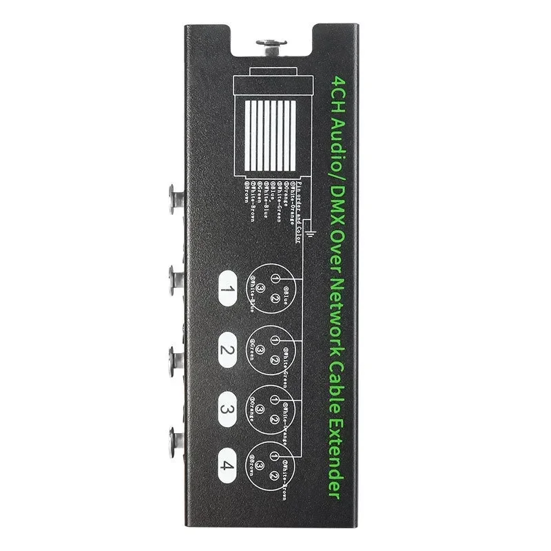 XLR Audio/DMX Over удлинитель сетевого кабеля 4-канальный 6 5 + 3-контактный сигнала DMX512