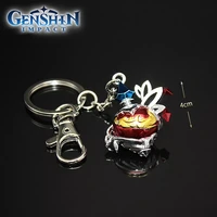 alloy game peripheral model genshin impact game magic ware seiko version of witch heart fire ys alloy chain pendant 5cm keychain