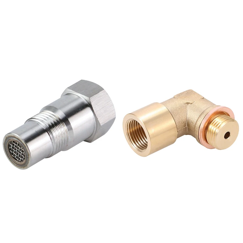 

Распорка для обогащения водорода под углом 90 °, распорка для обогащения водорода с 1 адаптером Распорки датчика кислорода O2