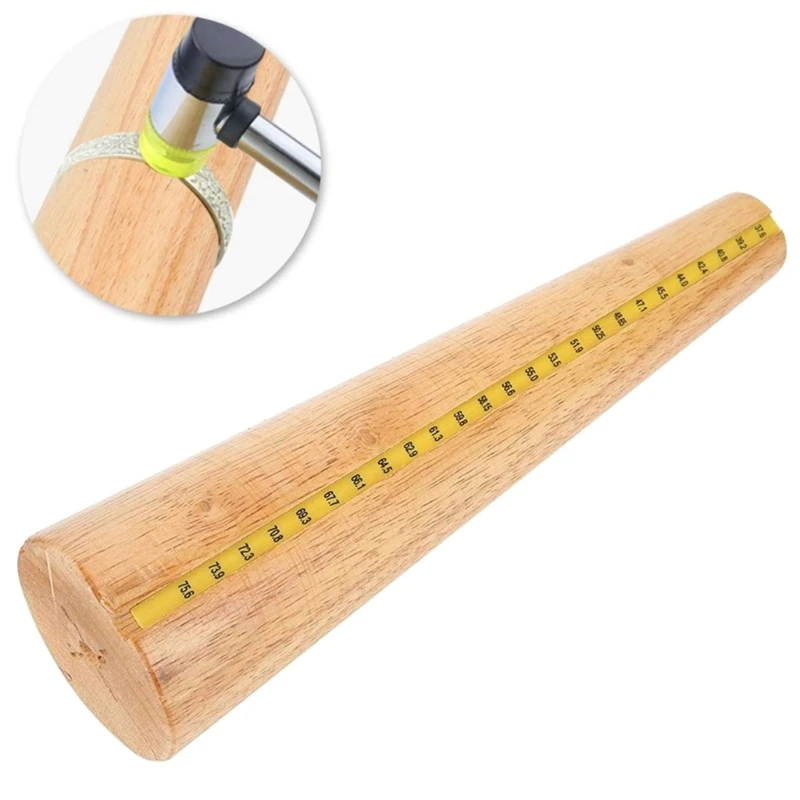 

Wooden Bracelet Mandrel Jewelry Tool Shaping Bangle Bracelet Sizer Tool
