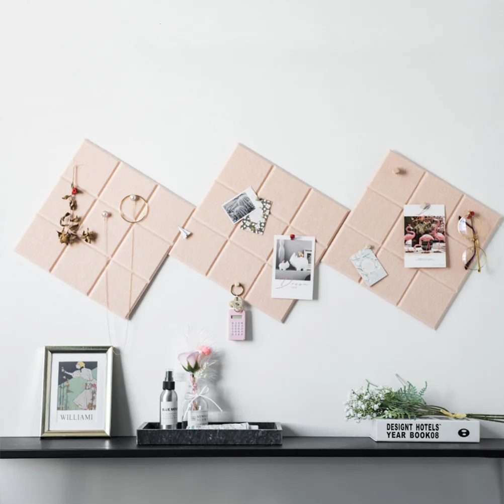 

Board Wall Felt Tiles Bulletin Memo Boards Pin Photo Message Display Cork Decoration Notice Walls Artworks Decorative Fellt