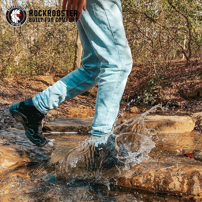 ROCKROOSTERВодонепроницаемая походная обувь для мужчин; Охотничьи военные тактические ботинки; Дышащие ботильоны из натуральной кожи; Кроссовк... (art.: 3920c08b60602) - 3920c08b60602
