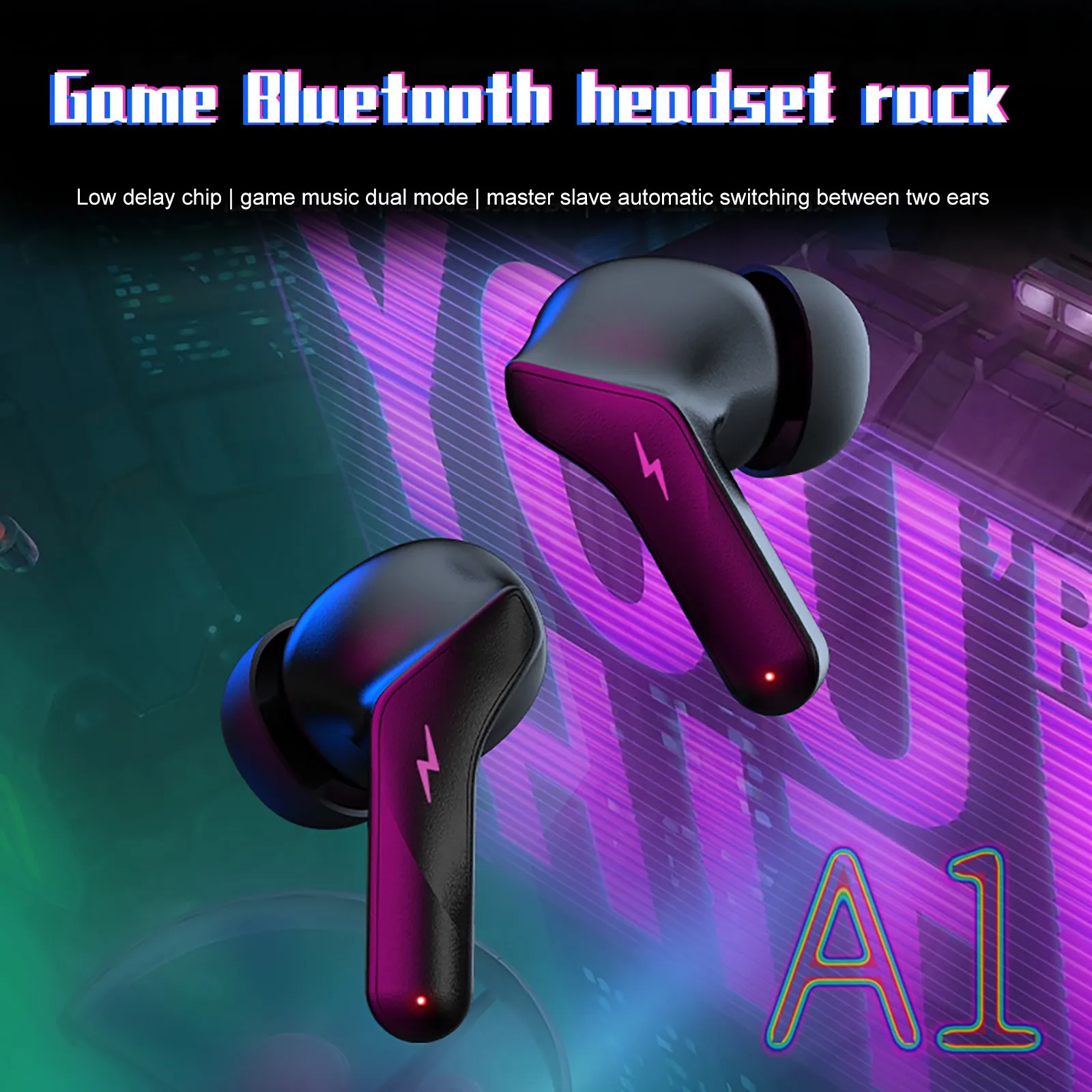 

gamers Bluetooth 5.0 suitable IP4X headphones With digital in-ear for wireless display Bluetooth Headset Wireless Earbud
