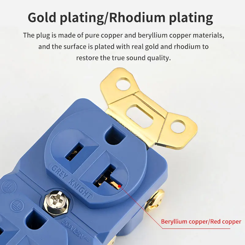 GreyKnight лихорадочный класс Без припоя медная розетка американского стандарта