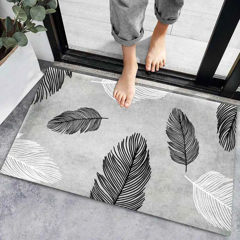 

Anti-slip Entrance Door Mat Modern Super Absorbent Bathroom Home Floor Carpet Mat Hallway Floor Carpet Entrance