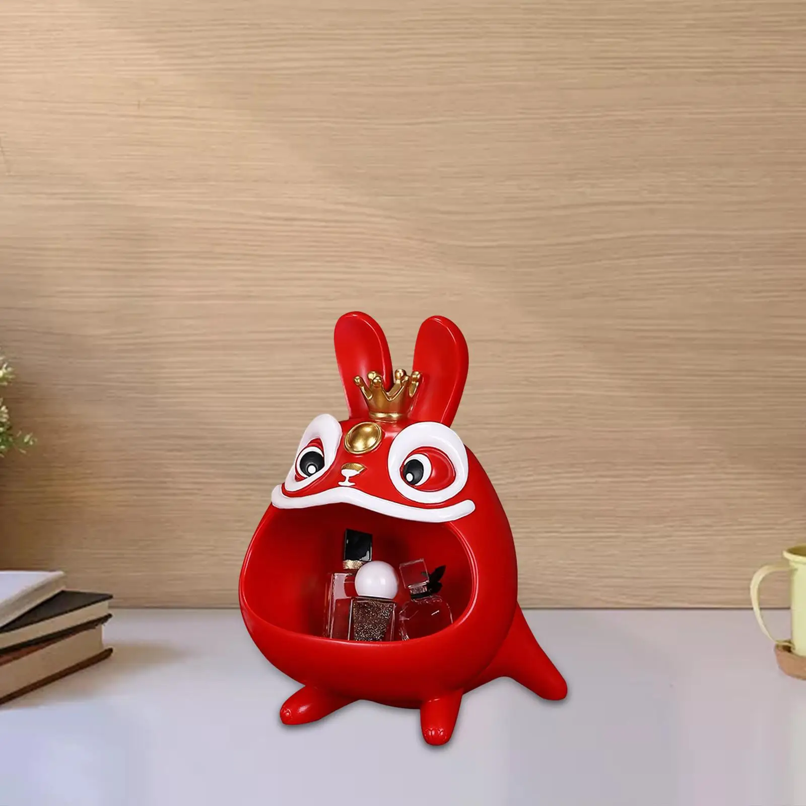 

Статуя китайского кролика из смолы, настольный держатель, Декор для дома и улицы, ручная работа