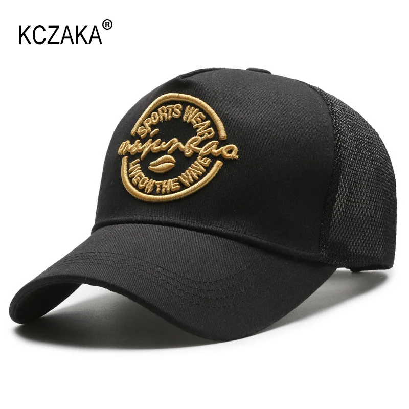 

Кепка бейсбольная мужская с вышивкой, Повседневная сетчатая Панама с надписью, в стиле хип-хоп, летняя