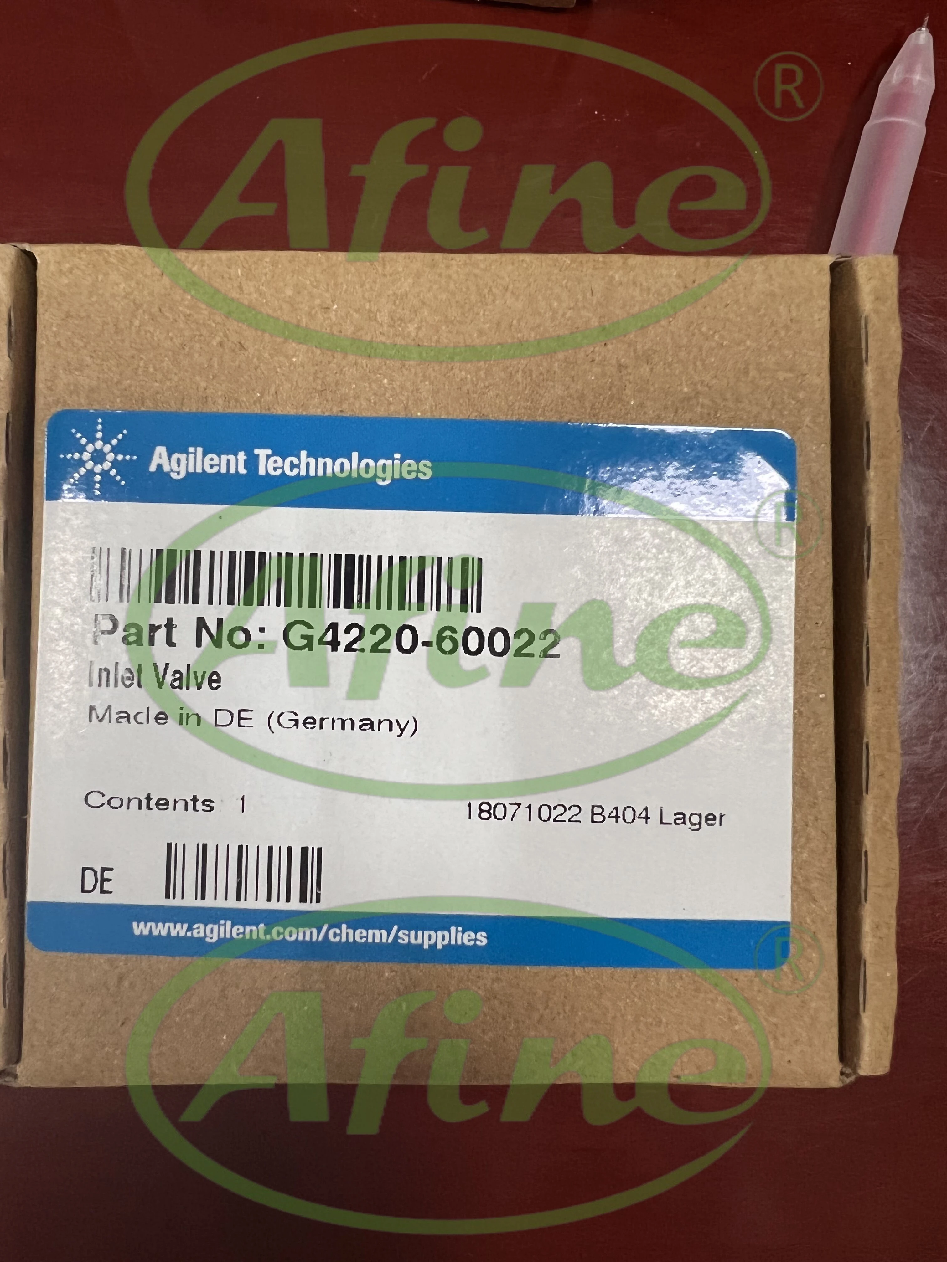 AFINE Agilent Пассивные впускные выпускные клапаны G4220-60022 1200 бар 1300 для жидкостных