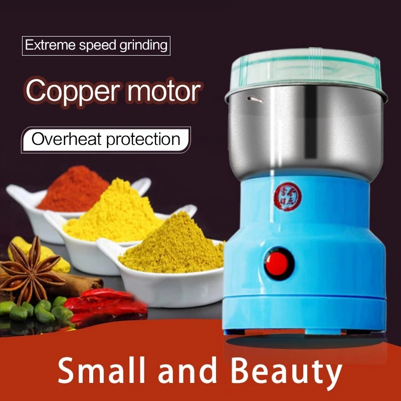 Mini Electric Food Chopper Processor Mixer Blender Pepper Salt Garlic Seasoning Grinder Extreme Speed Grinding Kitchen Tools