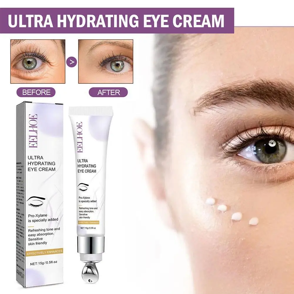 

Peptide Nourish Eye Cream Dark circles Removal Fade Fine Lines Anti-aging Moisturizing Lift Collagen Roller Massage Eye Serum