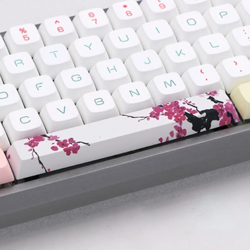 

Universal Space Bar PBT 5 Patterns Keycaps 6.25U PBT Dye Sublimation for KEY Cap Height Mechanical Keyboard for KEY Cap J60A