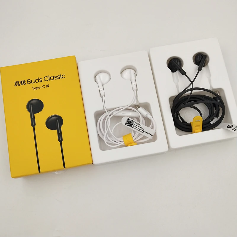 

Original Realme Buds Classic Earphone In-Ear Wired Built-in Microphone Type C Earbuds Headset For Realme GT2 NEO2 X50 X7 Pro V15