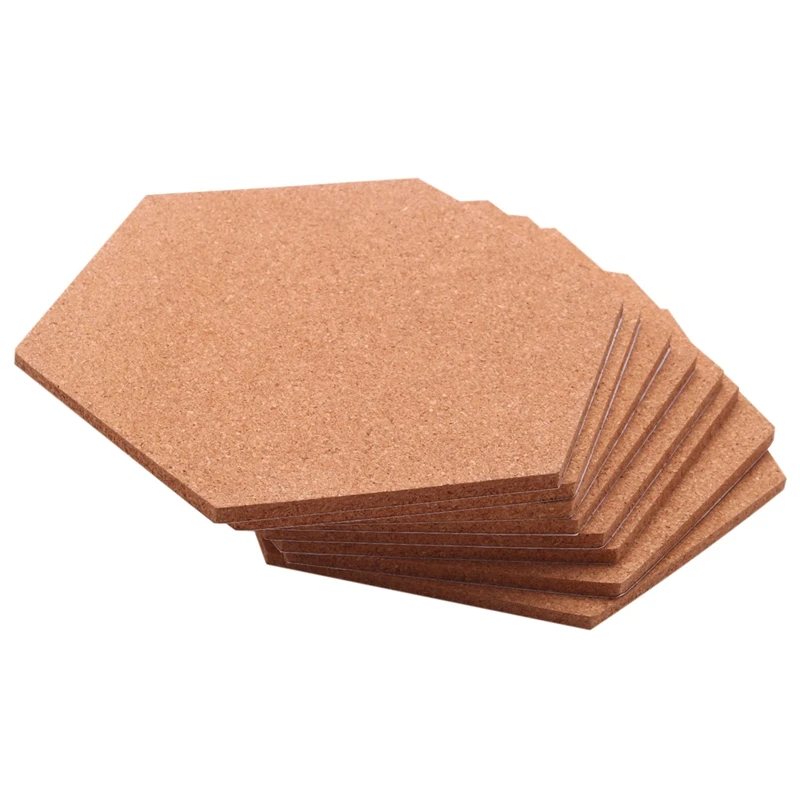 Плитка из пробковой доски 8 шт. в упаковке с полной липкой спинкой мини-настенные