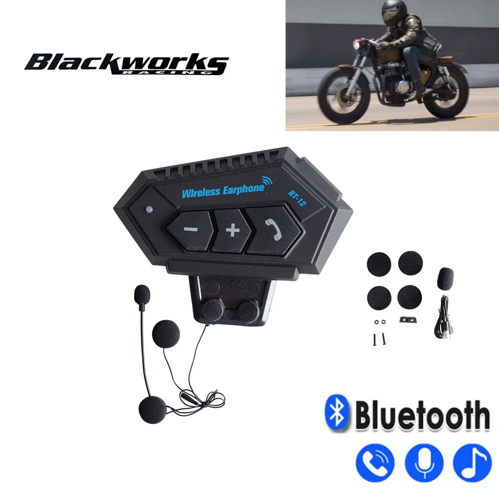 

Bluetooth-гарнитура для мотоциклетного шлема, беспроводной комплект громкой связи, водонепроницаемые наушники, музыкальный плеер, динамик для Moto MP-1136