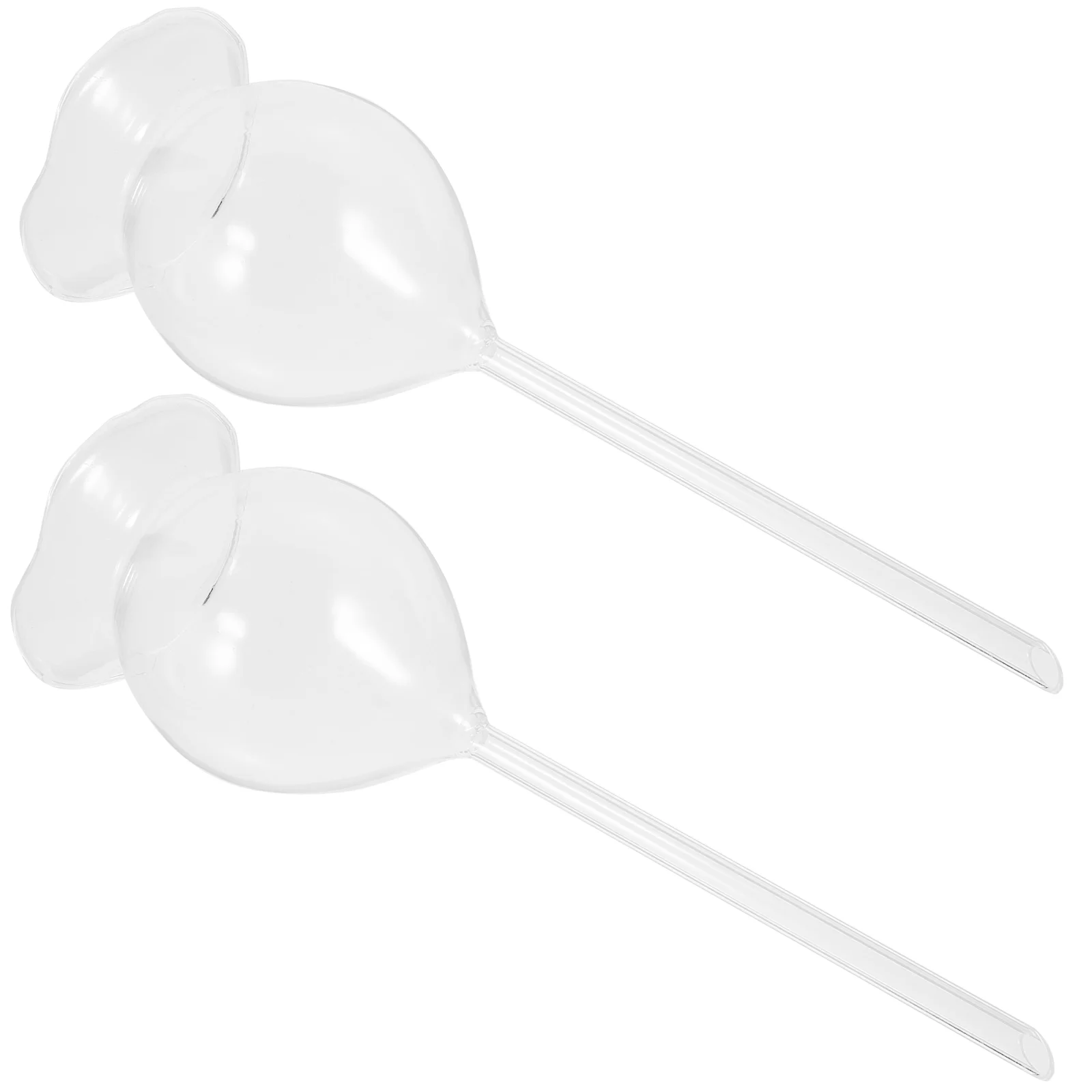 

2 Pcs Glass Irrigation Device Garden Watering Bulbs Automatic Planter Portable Globes Pots Houseplants System Self For