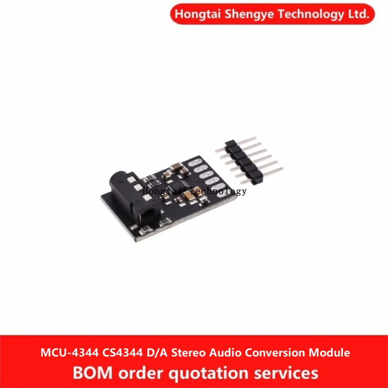 MCU-4344 CS4344 Модуль преобразования D/A I2S Стереоаудиоконвертер