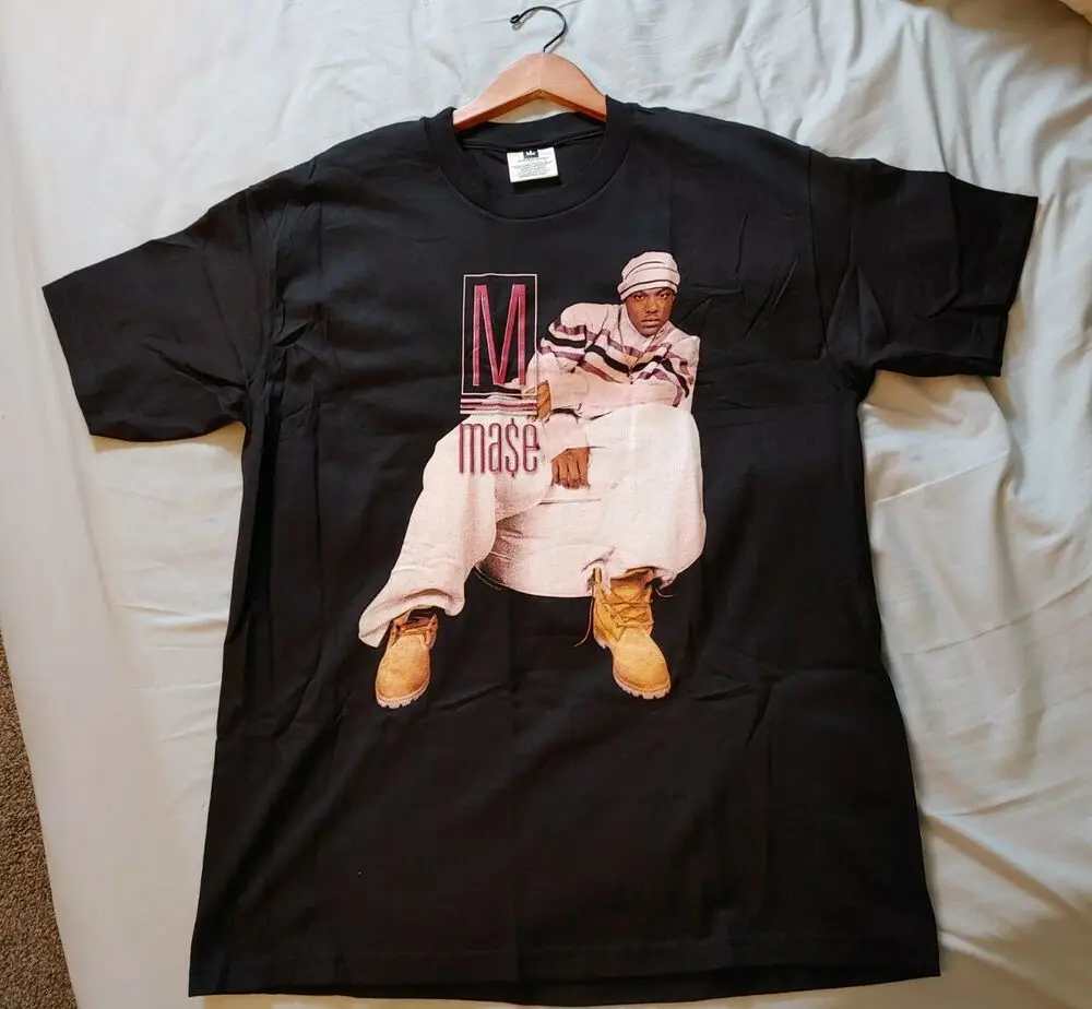 Дэдсток! Винтажная Футболка 90-х MASE Rap в стиле хип-хоп Candy Cane Winterland L puffy 98 - купить по