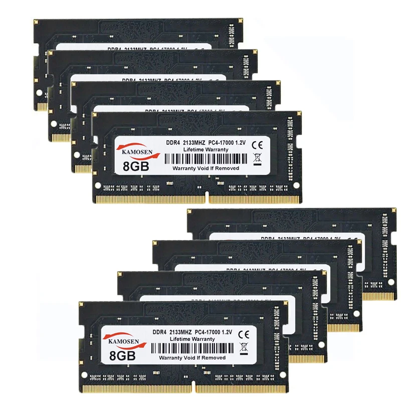 

Оперативная память для ноутбука DDR4, 8 ГБ, 4 Гб, 2400, 2666 МГц, DDR3, 2133 контактов, Sodimm, 50 шт.