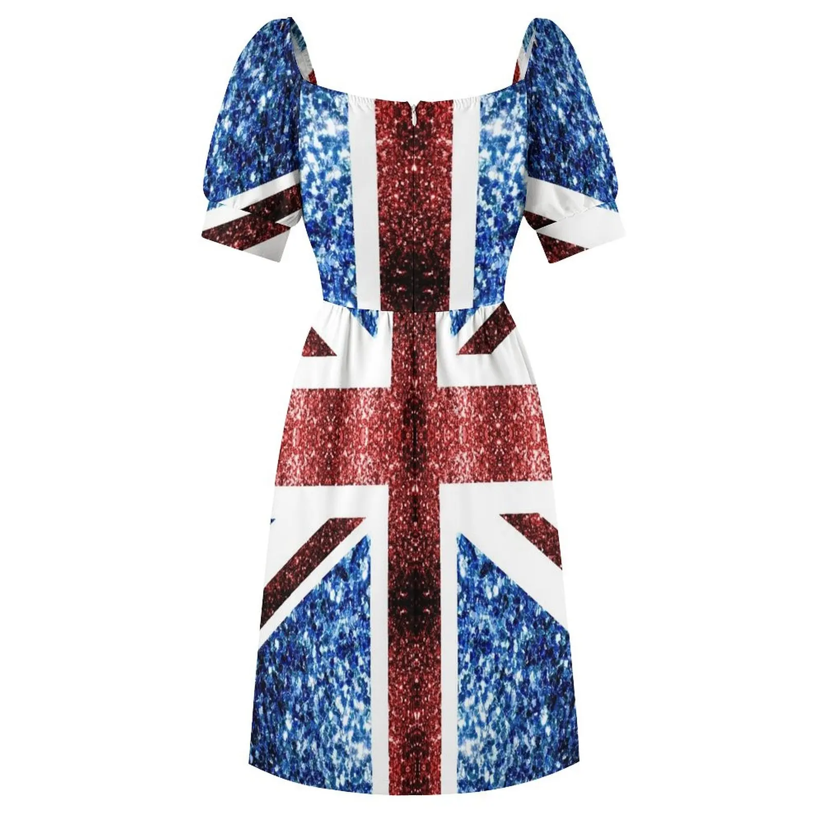 Флаг Великобритании Великобритания синее красное с искусственными блестками