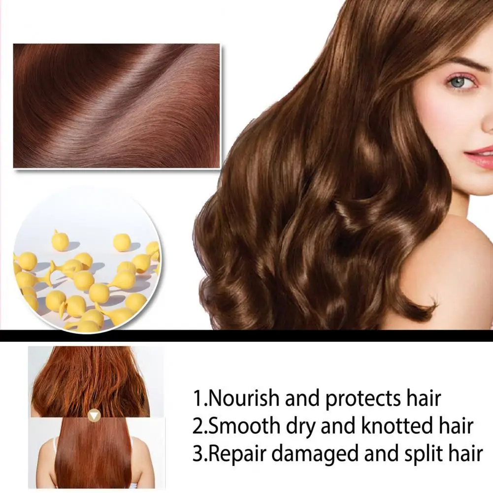 

50Pcs Hair Essence Quick Effect Gentle Lightweight Hair Soften Capsules Essence for Home Hair Loss Product Series