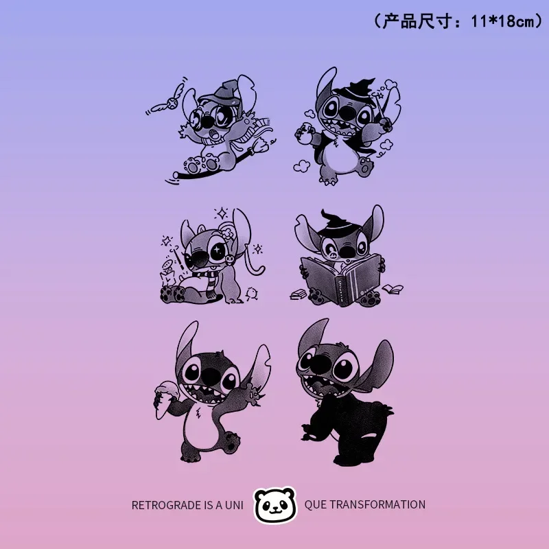 Тату-наклейка Стич Disney временная Водонепроницаемая аниме мультяшная девушка