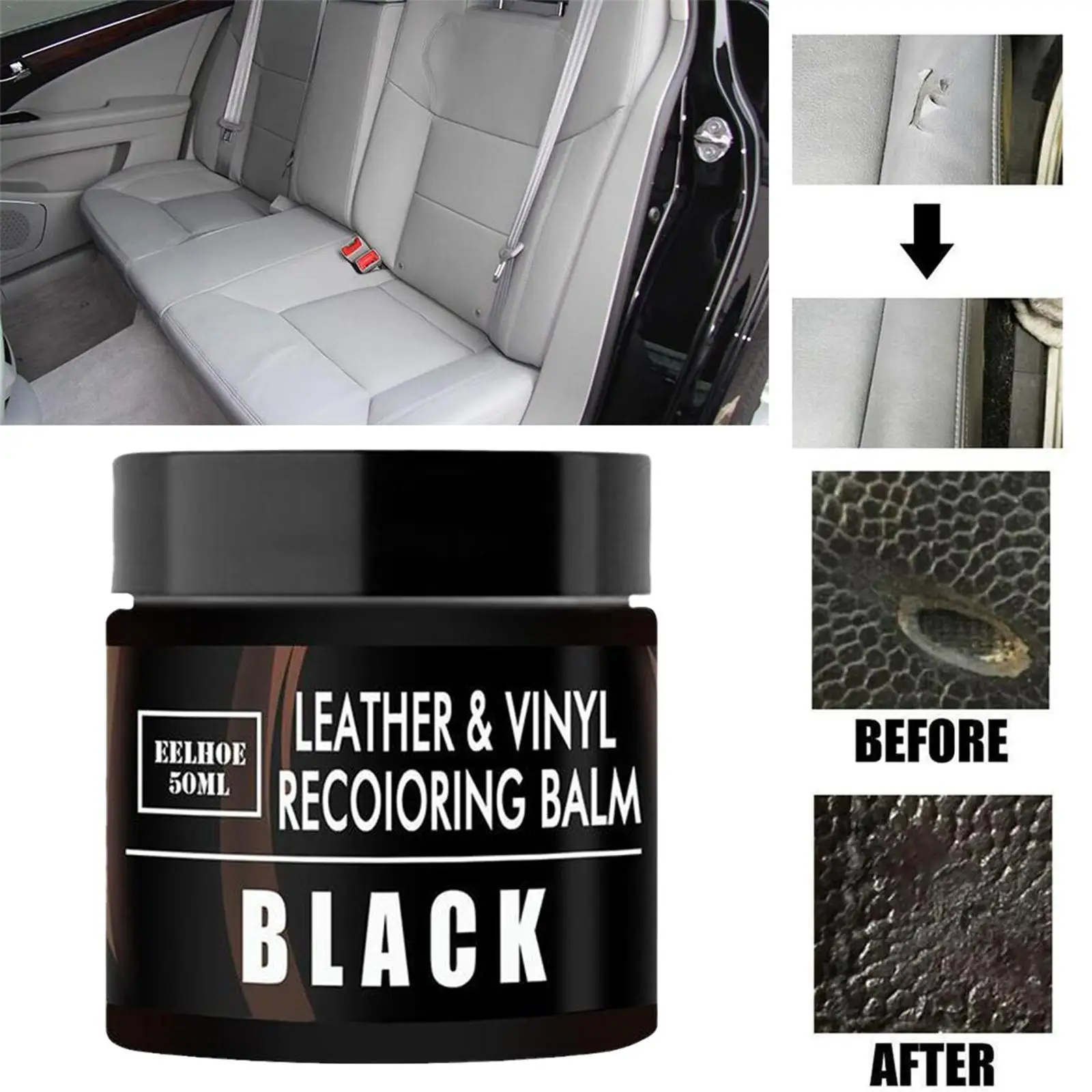 

Паста для ремонта кожи автомобильного сиденья, 50 мл